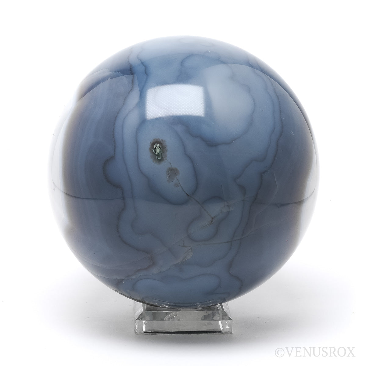 Amethyst with Agate Geode Sphere from Brazil | Venusrox