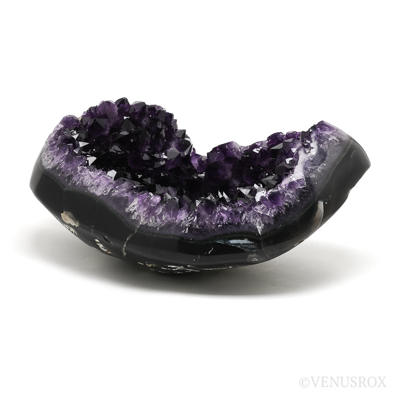 Amethyst with Agate & Matrix Part Polished/Part Natural Cluster from Uruguay | Venusrox