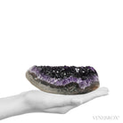 Amethyst with Agate & Matrix Part Polished/Part Natural Cluster from Uruguay | Venusrox