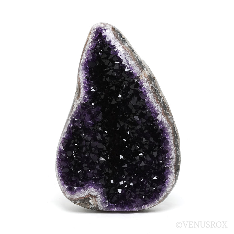 Amethyst with Agate & Matrix Part Polished/Part Natural Cluster from Uruguay | Venusrox