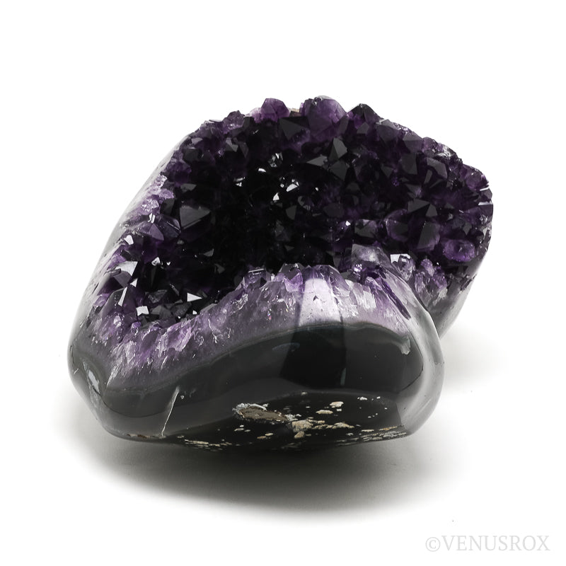 Amethyst with Agate & Matrix Part Polished/Part Natural Cluster from Uruguay | Venusrox