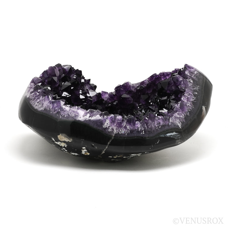 Amethyst with Agate & Matrix Part Polished/Part Natural Cluster from Uruguay | Venusrox