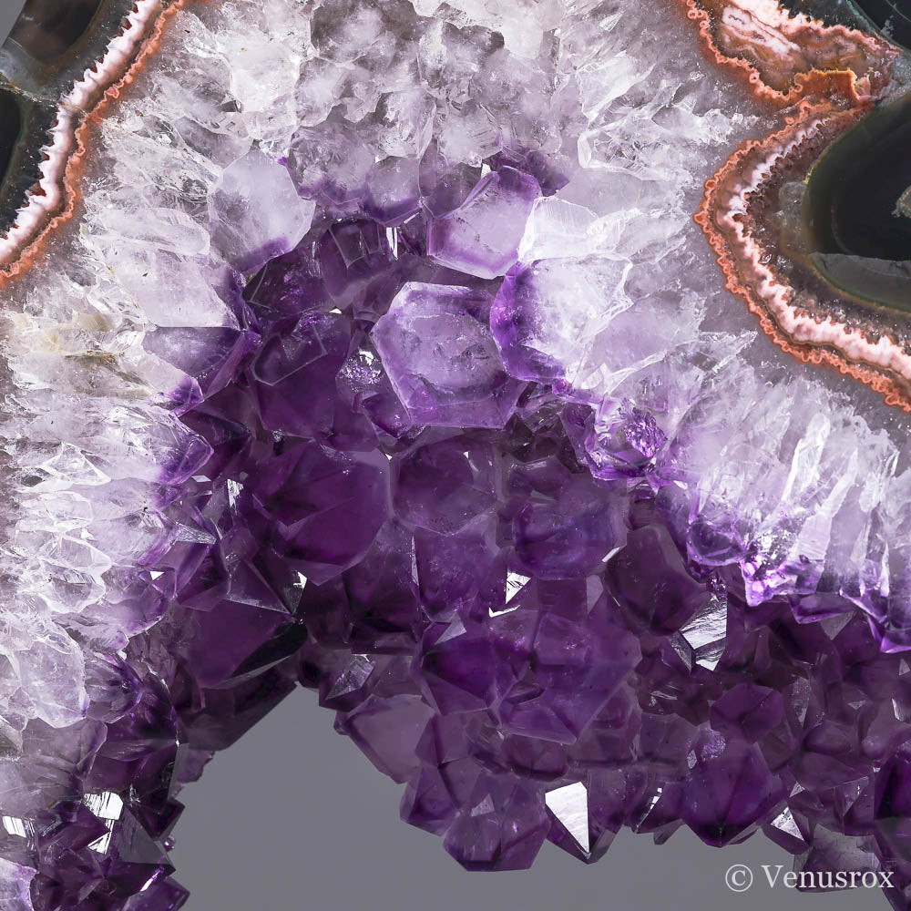 AMETHYST WITH AGATE SLICE - SLICES