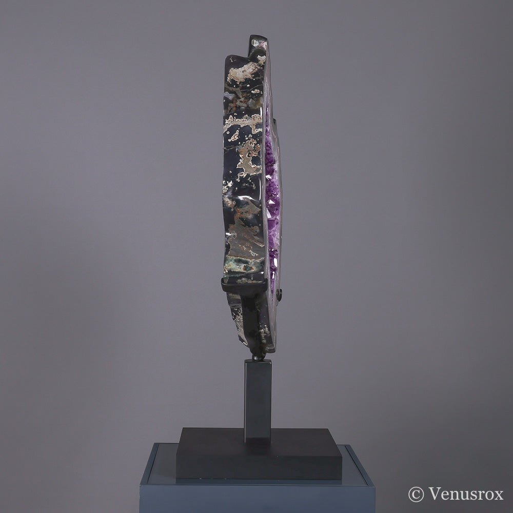 AMETHYST WITH AGATE SLICE - SLICES