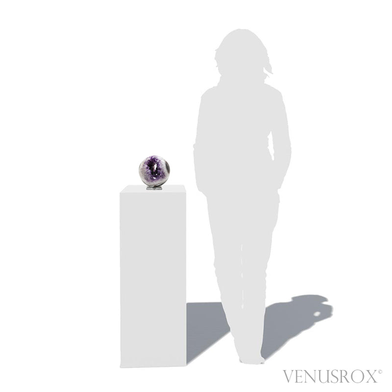 Amethyst with Quartz & Agate Geode Sphere from Brazil | Venusrox