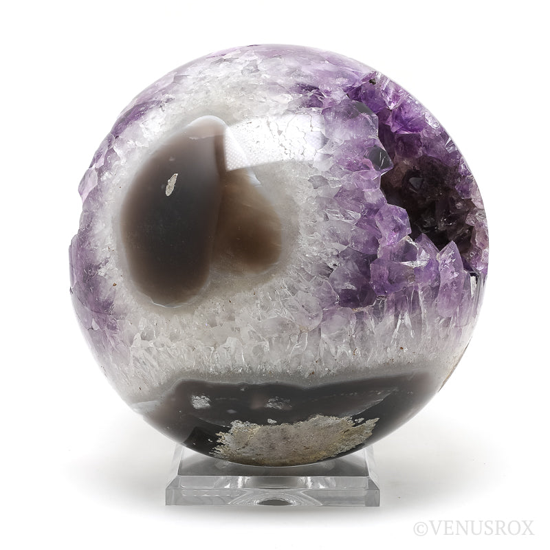 Amethyst with Quartz & Agate Geode Sphere from Brazil | Venusrox