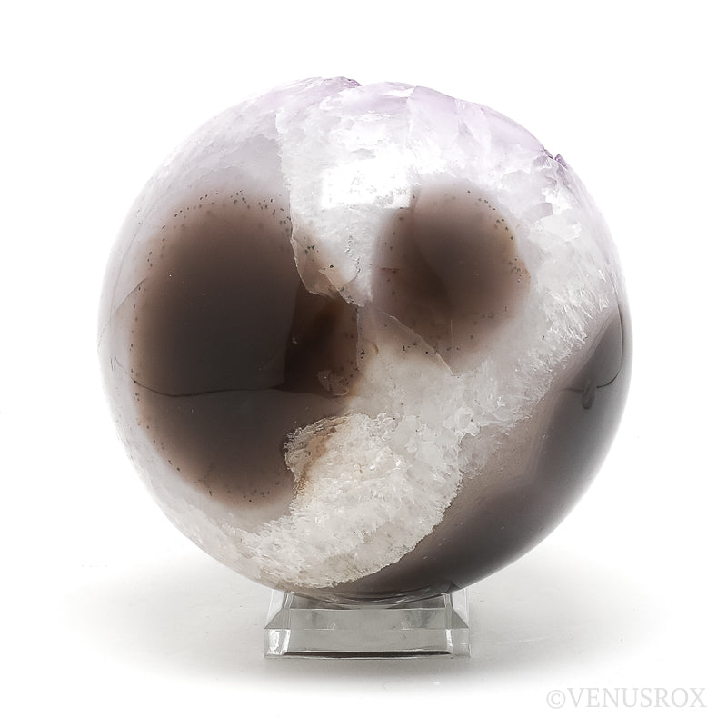 Amethyst with Quartz & Agate Geode Sphere from Brazil | Venusrox