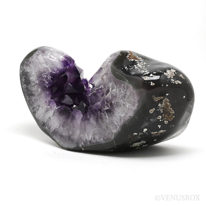 Amethyst with Quartz & Agate Part Polished/Part Natural Cluster from Uruguay | Venusrox