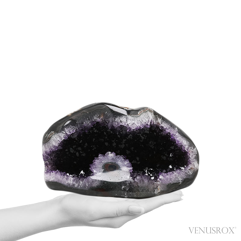 AMETHYST WITH QUARTZ & AGATE POLISHED/NATURAL CLUSTER - POLISHED CRYSTALS