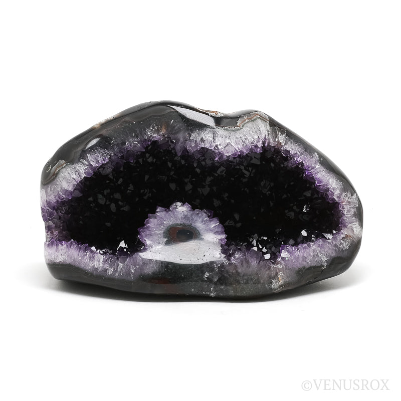 Amethyst with Quartz & Agate Part Polished/Part Natural Cluster from Uruguay | Venusrox