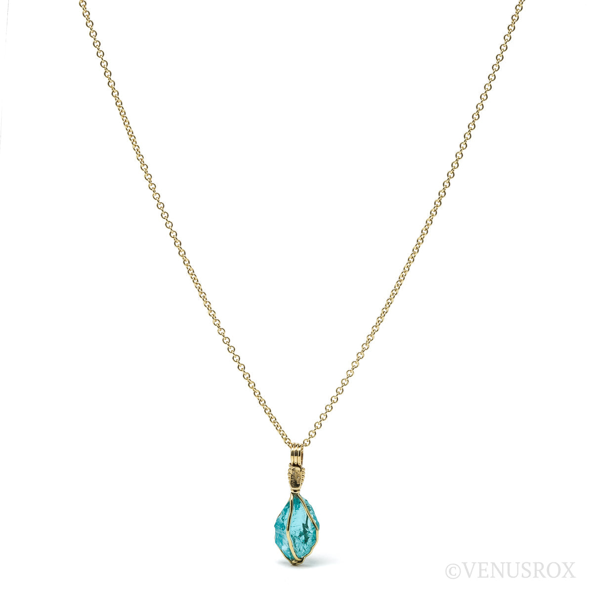 Blue Apatite Pendant from Madagascar | Venusrox