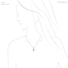 Blue Apatite Pendant wrapped in 18Kt Gold from Madagascar | Venusrox