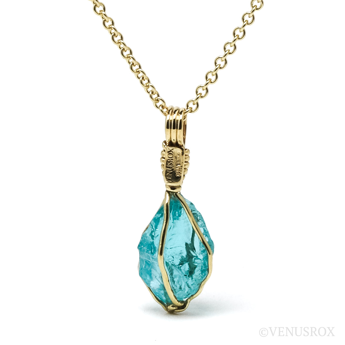Blue Apatite Pendant from Madagascar | Venusrox
