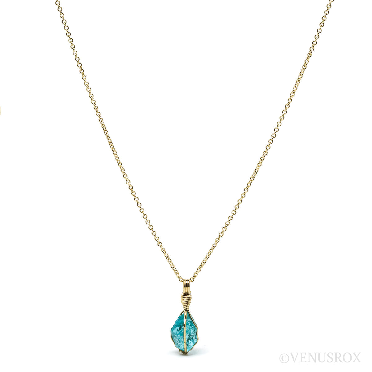 Blue Apatite Pendant from Madagascar | Venusrox