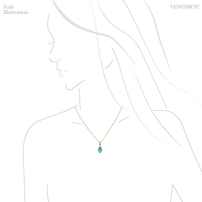 Blue Apatite Pendant from Madagascar | Venusrox