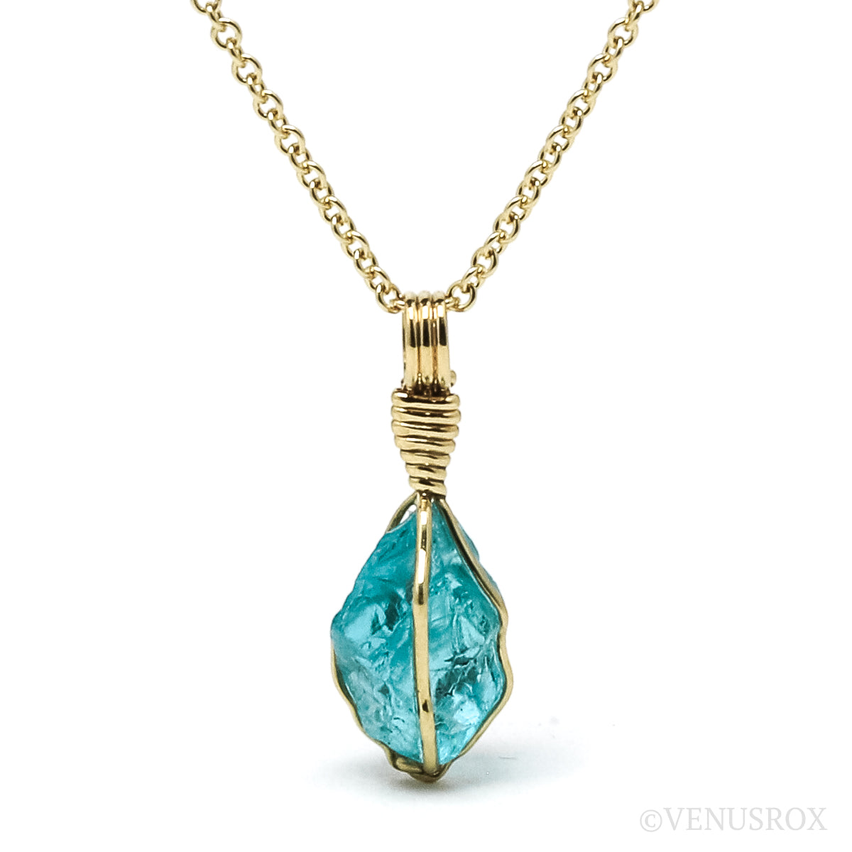 Blue Apatite Pendant from Madagascar | Venusrox