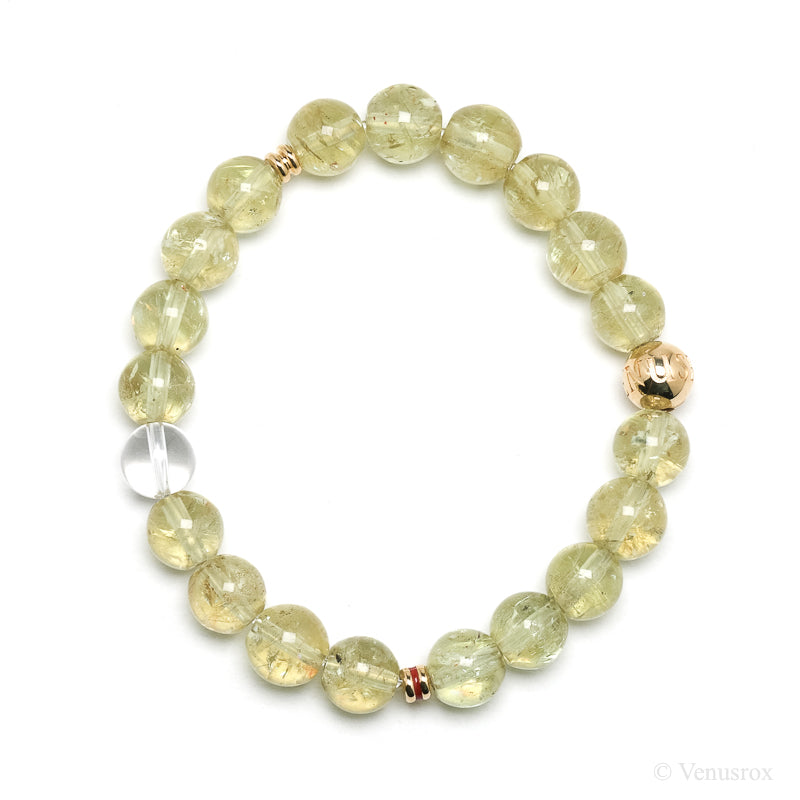 Golden Apatite Bracelet from Cerro de Mercado in Ciudad Durango, Durango, Mexico | Venusrox