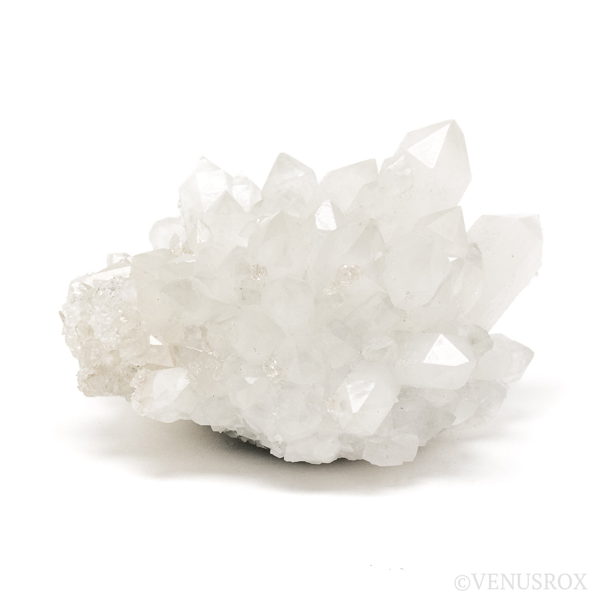Apophyllite on Clear Quartz Natural Cluster from the Vtoroy Sovetskiy Mine, Dalnegorsk, Primorskiy Kray, Russia | Venusrox