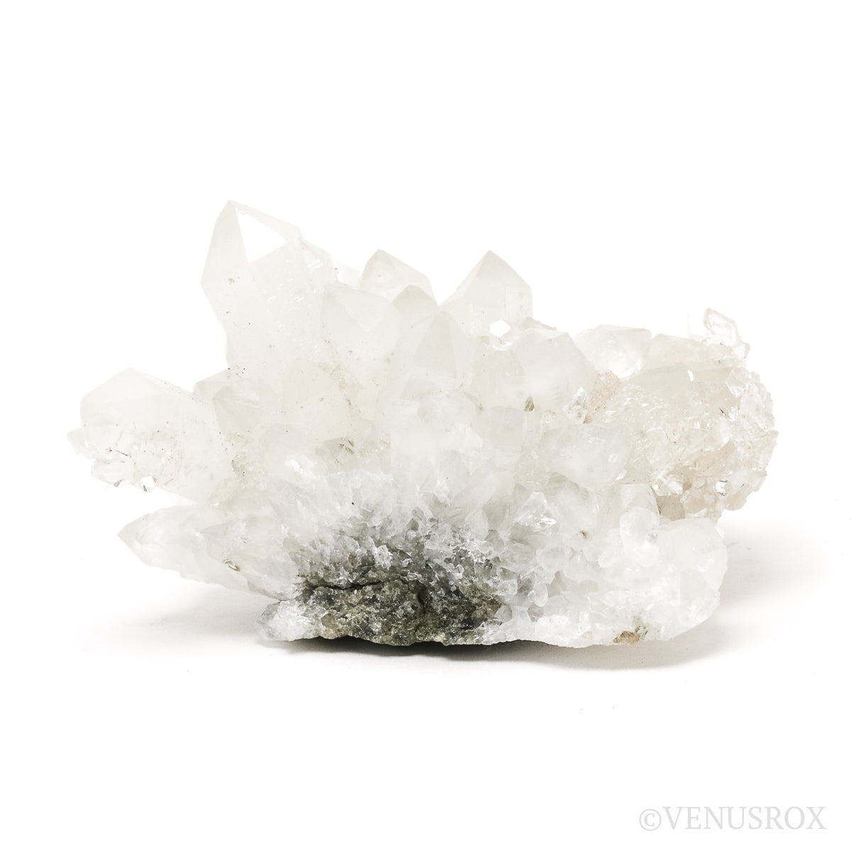 Apophyllite on Clear Quartz Natural Cluster from the Vtoroy Sovetskiy Mine, Dalnegorsk, Primorskiy Kray, Russia | Venusrox