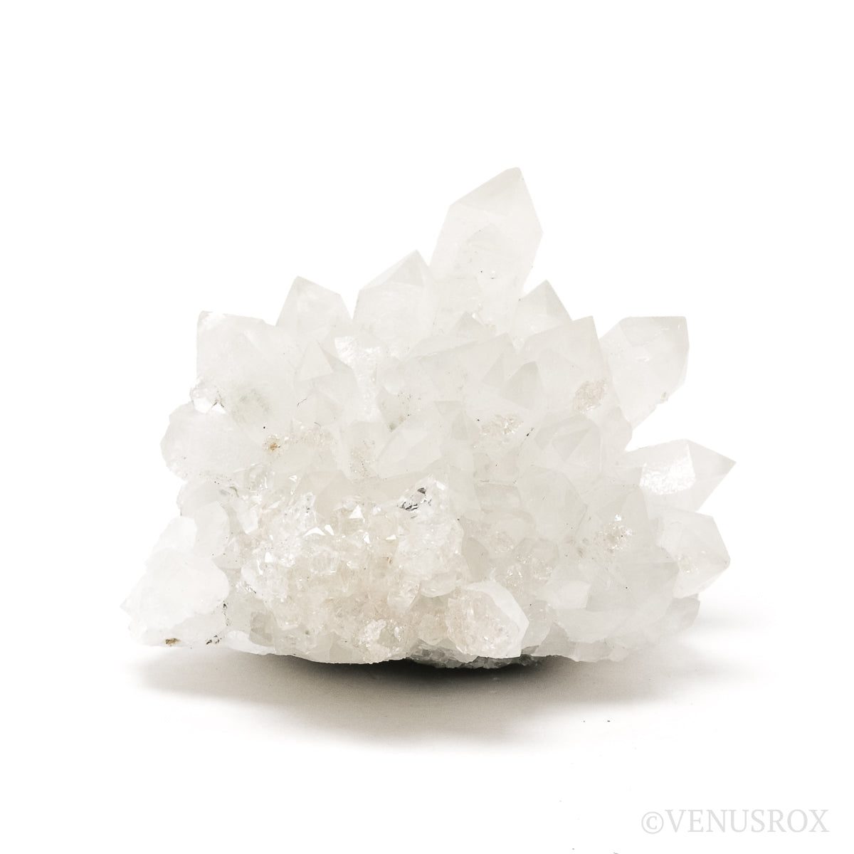 Apophyllite on Clear Quartz Natural Cluster from the Vtoroy Sovetskiy Mine, Dalnegorsk, Primorskiy Kray, Russia | Venusrox