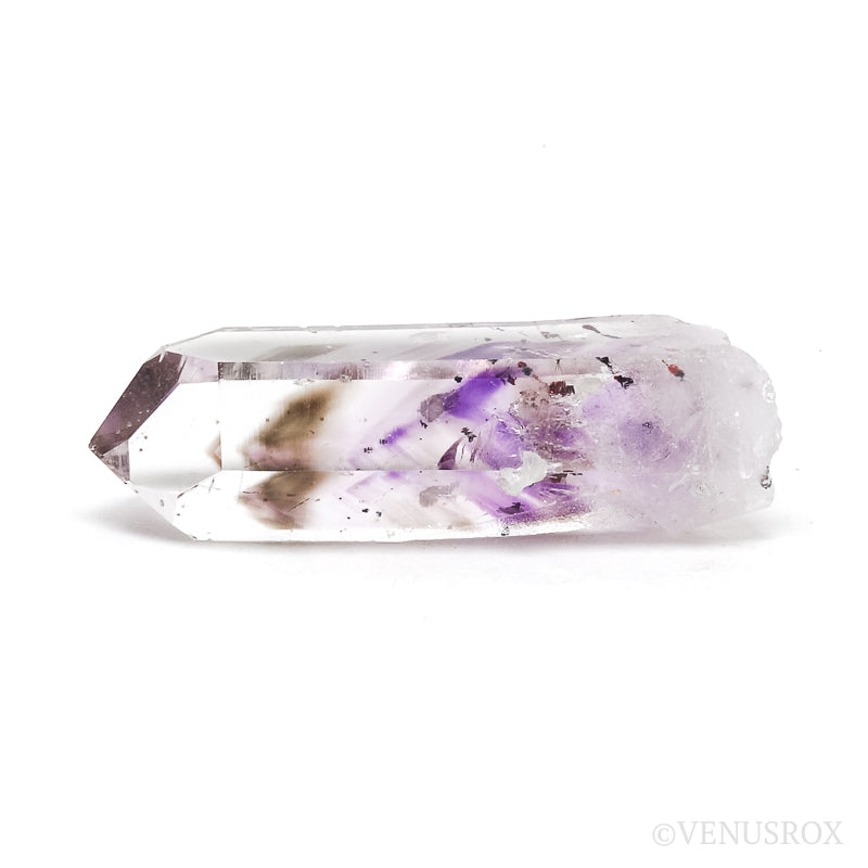Brandberg Amethyst/Smoky Phantom Quartz with Prehnite Natural Point from the Brandberg Mountains, Namibia | Venusrox