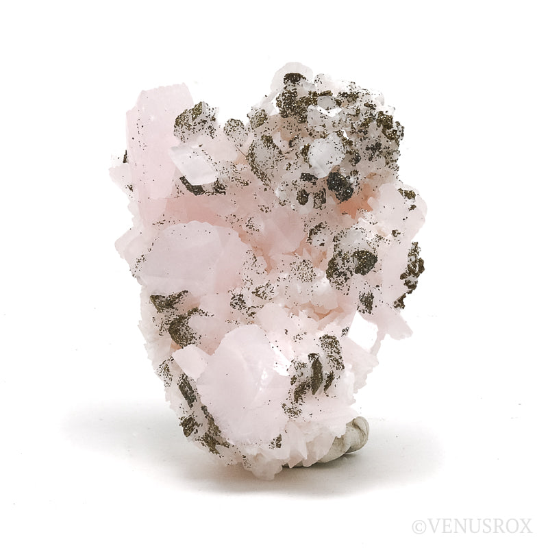 Mangano Calcite with Chalcopyrite Natural Cluster from the Nikolaevskiy Mine, Dalnegorsk, Dalnegorsk Urban District, Primorsky Krai, Russia | Venusrox