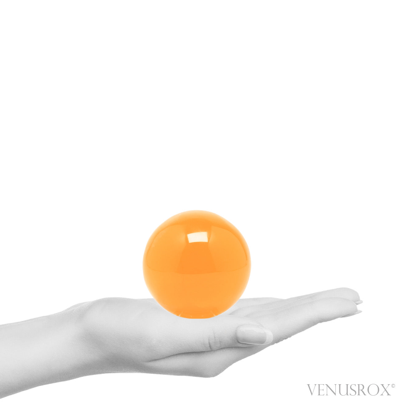Orange Calcite Sphere from Utah, USA | Venusrox