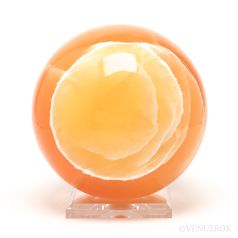 Orange Calcite Sphere from Utah, USA | Venusrox