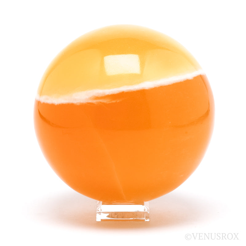 Orange Calcite Sphere from Utah, USA | Venusrox