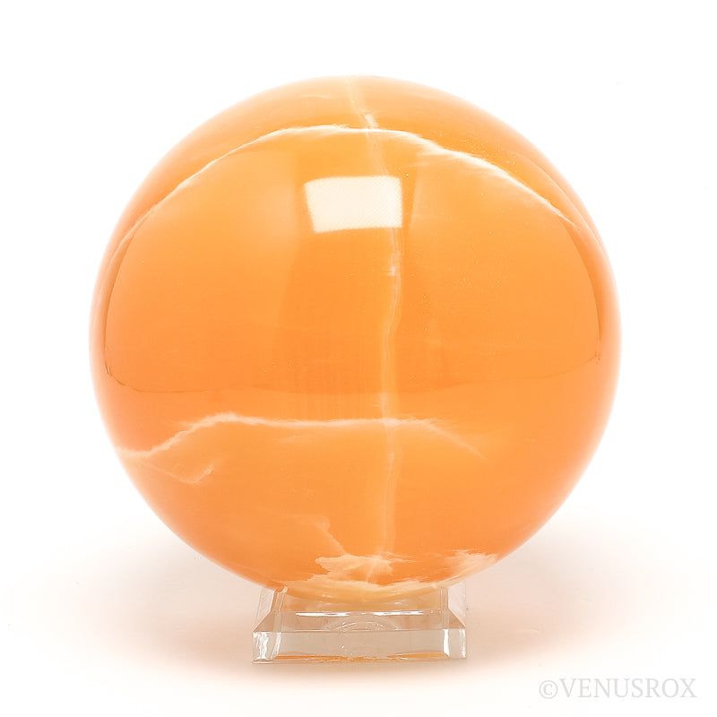 Orange Calcite Sphere from Utah, USA | Venusrox