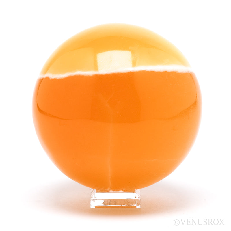 Orange Calcite Sphere from Utah, USA | Venusrox