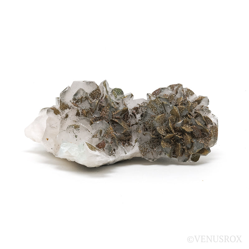 Calcite with Chalcopyrite & Fluorite Natural Cluster from the Vtoroy Sovetskiy Mine, Dalnegorsk, Primorskiy Kray, Russia | Venusrox