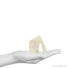 Calcite with Okenite Part Polished/Part Natural Crystal from India | Venusrox