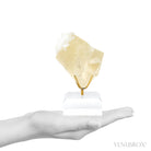 Calcite with Stilbite Natural Cluster from India mounted on a bespoke stand | Venusrox