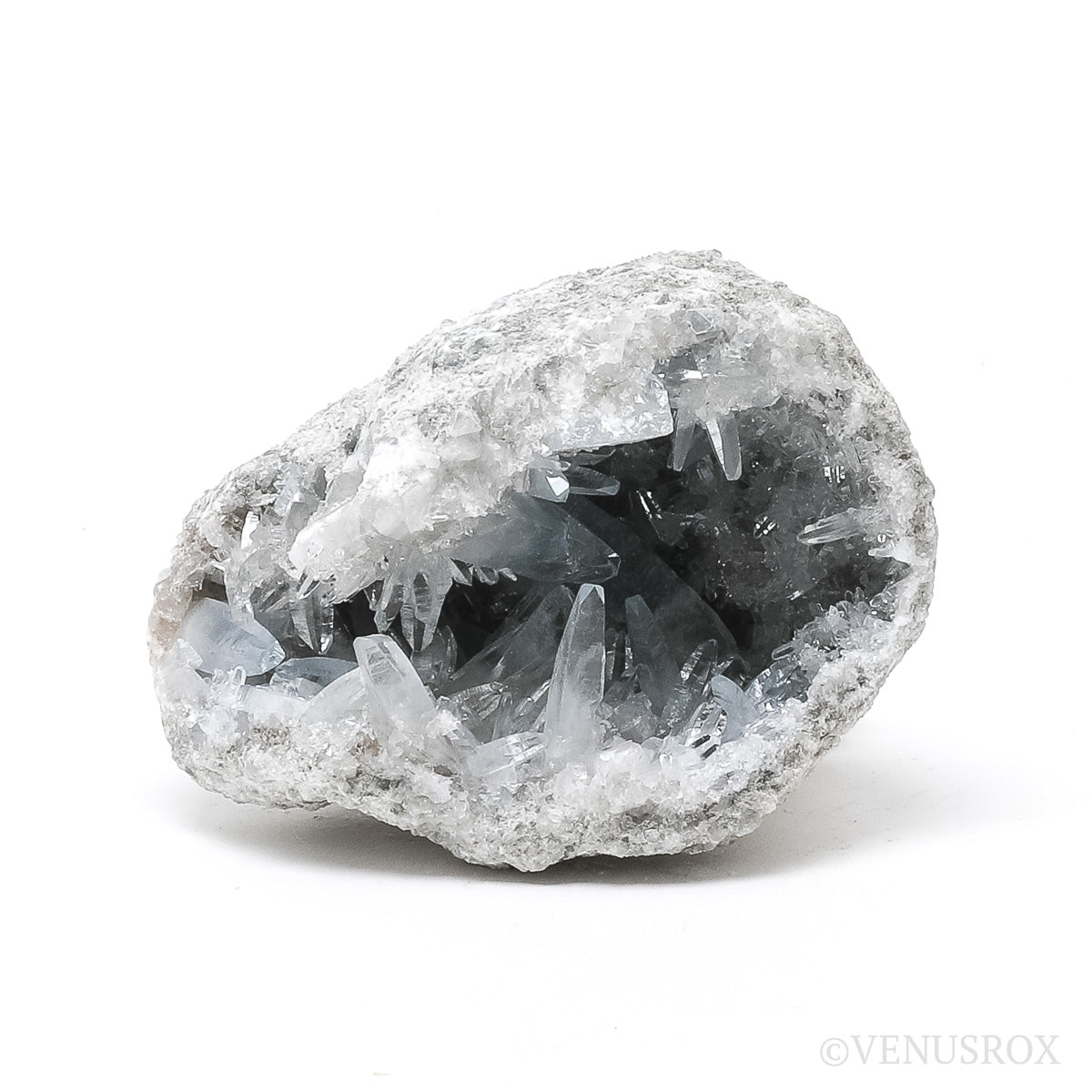 Blue Celestite on Matrix Natural Cluster from Madagascar | Venusrox