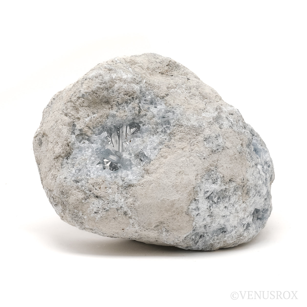 Blue Celestite on Matrix Natural Cluster from Madagascar | Venusrox