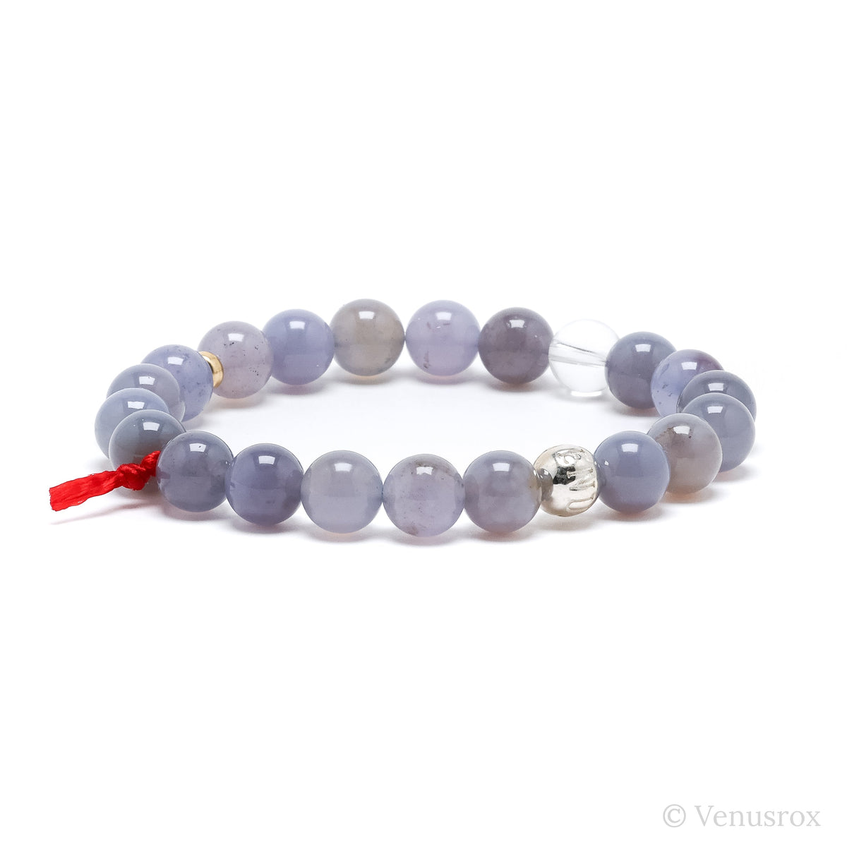 Blue Chalcedony Bracelet from Malawi | Venusrox