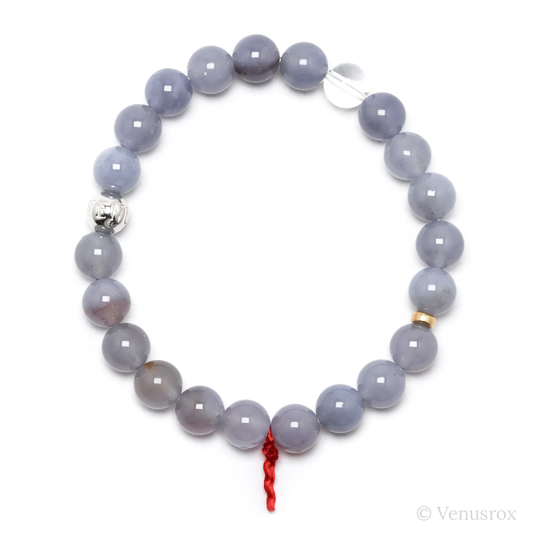 Blue Chalcedony Bracelet from Malawi | Venusrox