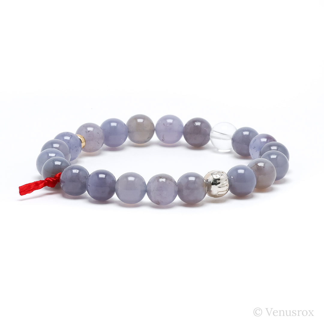 Blue Chalcedony Bracelet from Malawi | Venusrox
