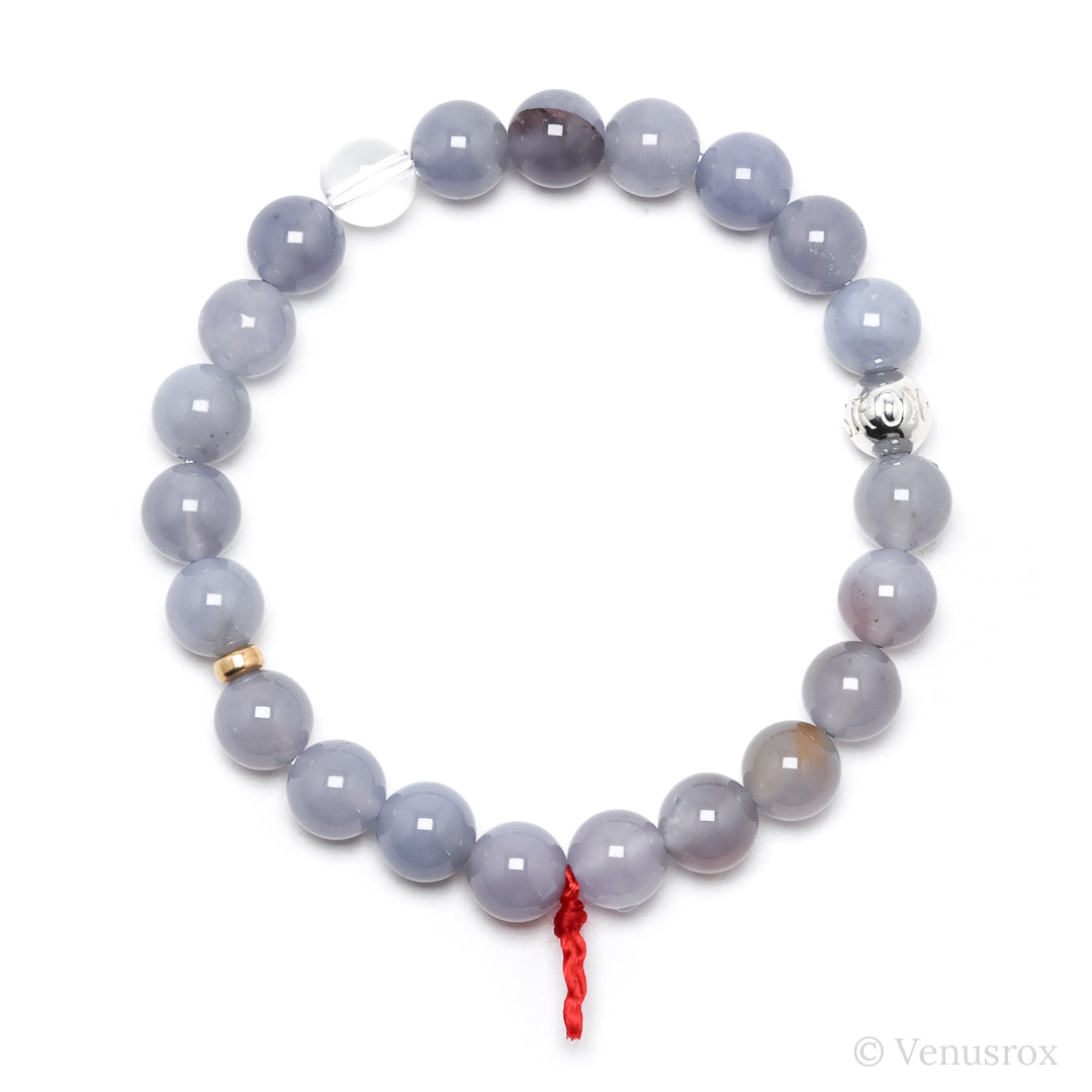 Blue Chalcedony Bracelet from Malawi | Venusrox