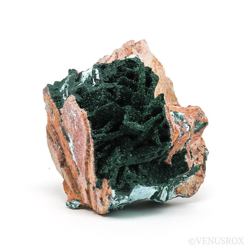 Chrysocolla Pseudomorph after Malachite and Azurite with Malachite & Matrix Natural Crystal from the Tenke-Fungurume Area, Lualaba, Democratic Republic of the Congo | Venusrox