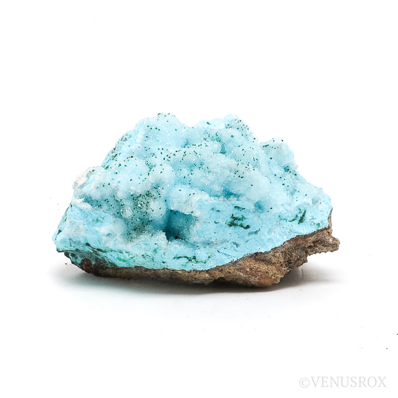 Chrysocolla with Malachite, Clear Quartz & Matrix Natural Crystal from the Tenke-Fungurume Area, Lualaba, Democratic Republic of the Congo | Venusrox