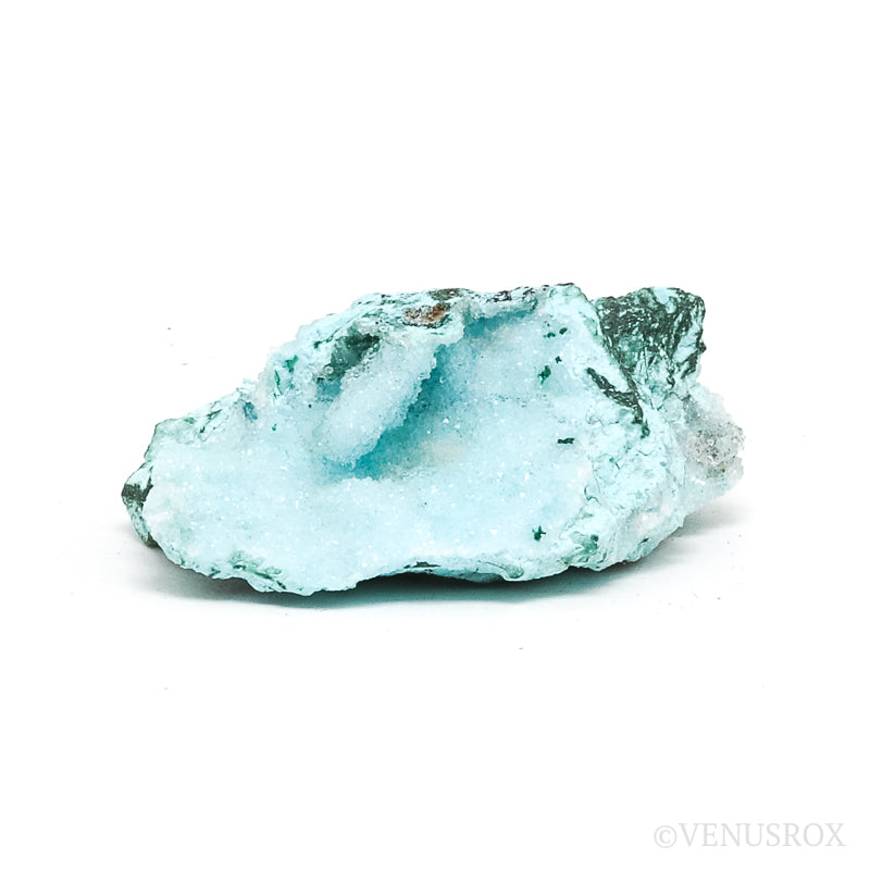 Chrysocolla with Malachite & Clear Quartz Natural Crystal from the Tenke-Fungurume Area, Lualaba, Democratic Republic of the Congo | Venusrox