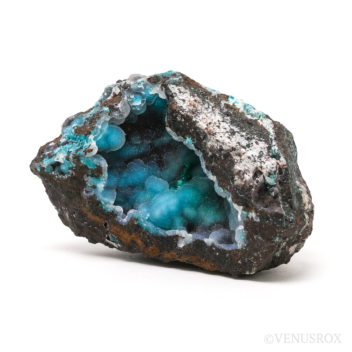 Chrysocolla with Quartz & Malachite Natural Crystal from the Lily Mine, Pisco Umay, Ica, Peru | Venusrox