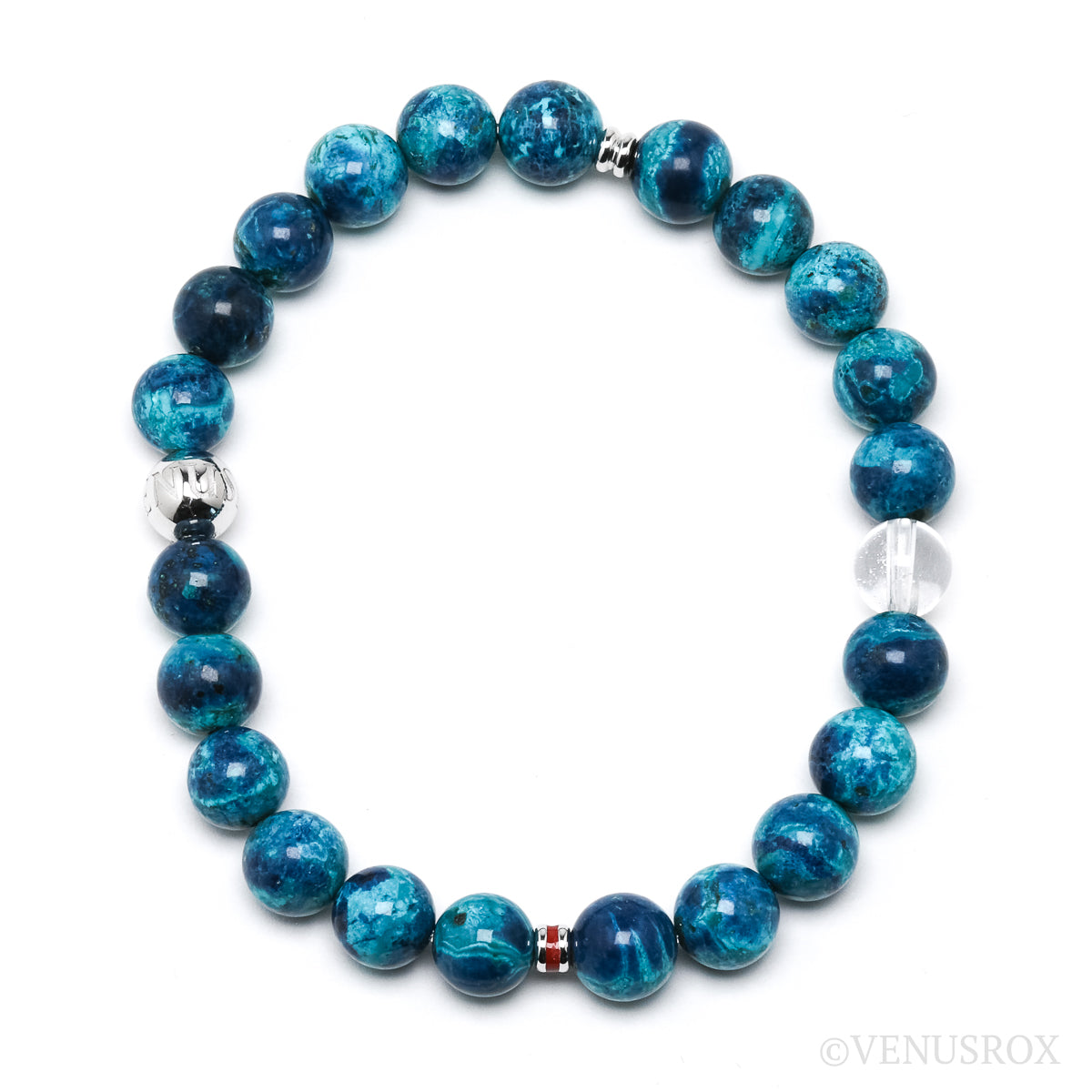 Chrysocolla with Shattuckite Bracelet from Peru | Venusrox