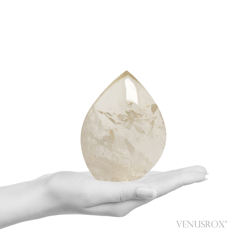 Natural Citrine Polished Flame from Brazil | Venusrox