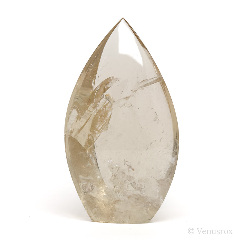 Natural Citrine Polished Flame from Brazil | Venusrox