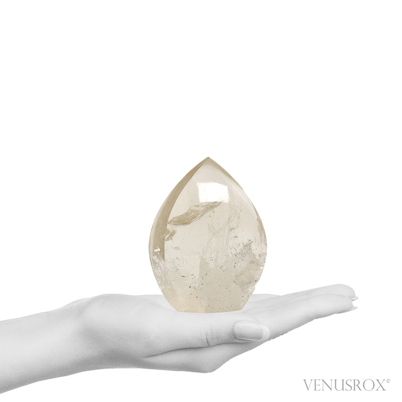 Natural Citrine Polished Flame from Brazil | Venusrox