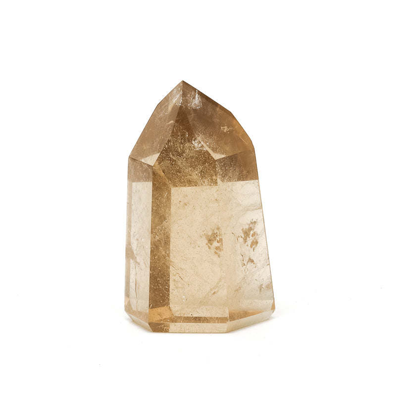 Naturally coloured 'Cognac' Citrine Polished Point from Brazil | Venusrox
