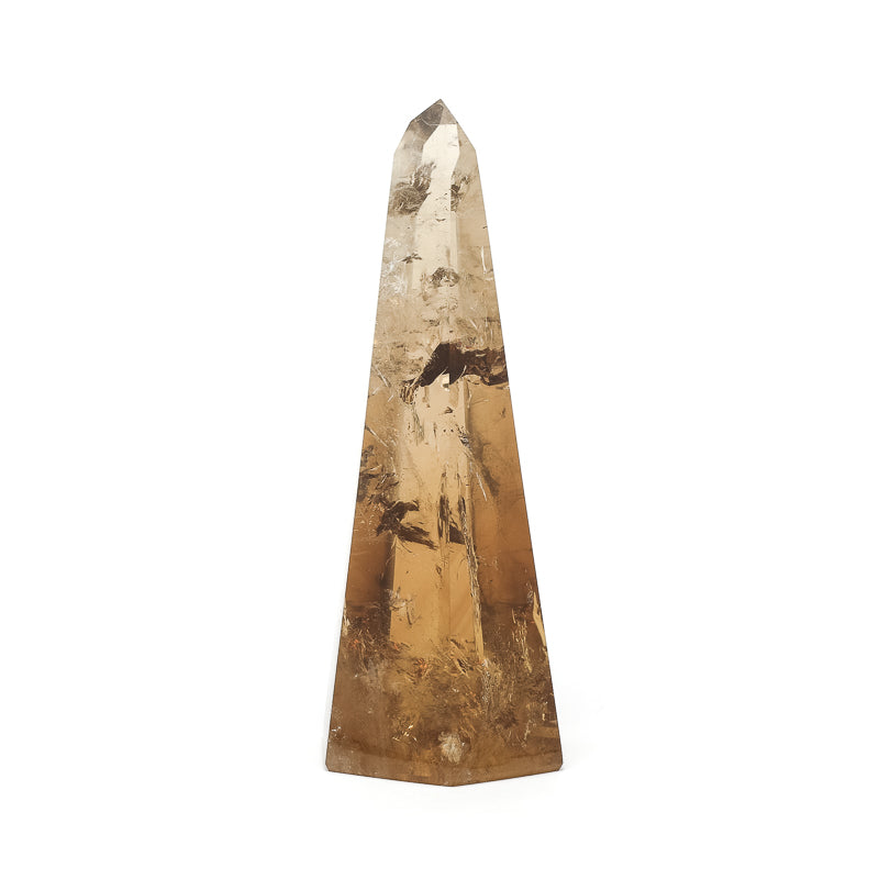 Naturally coloured 'Cognac' Citrine Polished Point from Brazil | Venusrox